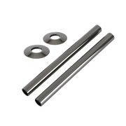 Milano - Black Nickel Pipe Connectors (Pair)
