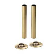Milano - Brushed Gold Radiator Pipe Sleeves