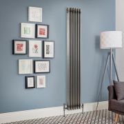 Milano Windsor - Lacquered Raw Metal Vertical Traditional Column Radiator - 1800mm x 290mm (Triple Column)