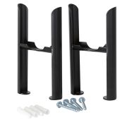 Milano Windsor - Black Floor-Mounting Feet for Traditional 3 Column Windsor Radiators