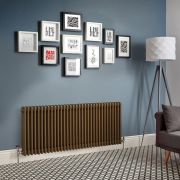 Milano Windsor - Metallic Bronze Horizontal Traditional Column Radiator - Triple Column - Choice of Size