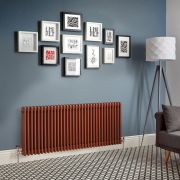 Milano Windsor - Metallic Copper Horizontal Traditional Column Radiator - Triple Column - Choice of Size