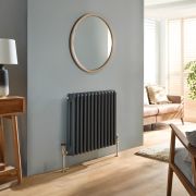 Milano Atticus - Horizontal Modern Column Radiator - 600mm Tall - Choice of Finish and Size