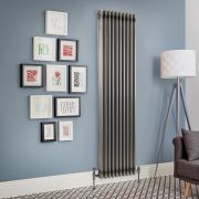 Milano Windsor - Lacquered Raw Metal Vertical Traditional Column Radiator - 1800mm x 470mm (Triple Column)