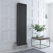 Milano Windsor - Anthracite Vertical Traditional Column Radiator - 1800mm x 470mm (Four Column)
