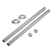 Milano - Chrome Radiator Trim Kit - Pipe Connectors with Blanking and Bleed Plugs