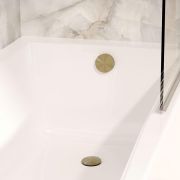 Crosswater 3ONE6 - Push Button Bath Waste with Overflow (Extended) – Choice of Finish