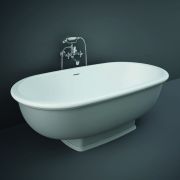 RAK Washington - Grey Traditional Double-Ended Freestanding Bath - 1560mm x 810mm