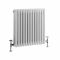 Milano Windsor - White Horizontal Traditional Triple Column Radiator - Choice of Size