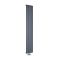 Milano Skye - Aluminium Anthracite Vertical Designer Radiator - 1600mm x 280mm (Single Panel)