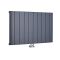 Milano Skye - Aluminium Anthracite Horizontal Designer Radiator - 600mm x 945mm (Single Panel)