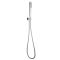 Milano Arvo - Modern Square Hand Shower with Integrated Wall Bracket and Outlet Elbow - Chrome