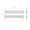 Carisa Fame - Aluminium Horizontal Heated Towel Rail - 400mm x 1000mm - Choice of Finish