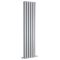 Milano Aruba - Silver Vertical Designer Radiator - 1500mm x 354mm (Double Panel)