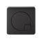 Milano – Modern Square Flush Plate – Black