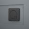 Milano – Modern Square Flush Plate – Black