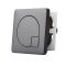 Milano – Modern Square Flush Plate – Black