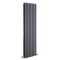 Milano Capri - Anthracite Flat Panel Vertical Designer Radiator - 1600mm x 472mm (Double Panel)