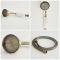 Milano Elizabeth - Traditional Riser Rail Kit with Hand Shower and Outlet Elbow - Brushed Gold (1 Outlet)
