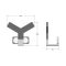 Lazzarini Way - Y Wood Holder for Designer Radiators and Towel Warmers
