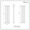 Milano Aruba - Anthracite Vertical Designer Radiator - 1400mm x 354mm (Double Panel)