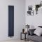 Milano Skye - Aluminium Anthracite Vertical Designer Radiator - 1600mm x 375mm (Single Panel)