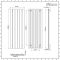 Milano Skye - Anthracite Aluminium Vertical Designer Radiator - 1600mm x 565mm (Single Panel)