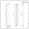 Milano Skye - Aluminium White Vertical Designer Radiator - 1800mm x 280mm