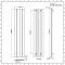 Milano Skye - Aluminium Anthracite Vertical Designer Radiator - 1800mm x 375mm (Single Panel)