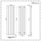 Milano Skye - Aluminium Anthracite Vertical Designer Radiator - 1800mm x 470mm (Single Panel)
