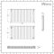 Milano Aruba Ayre - Aluminium Anthracite Horizontal Designer Radiator - 600mm x 1190mm (Double Panel)