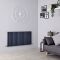 Milano Aruba Ayre - Aluminium Anthracite Horizontal Designer Radiator - 600mm x 1190mm (Double Panel)
