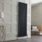 Milano Esme - Anthracite Vertical Aluminium Traditional Column Radiator - 1800mm x 540mm (Double Column)
