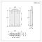 Milano Esme - Anthracite Horizontal Aluminium Traditional Column Radiator - 600mm x 405mm (Double Column)