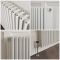Milano Esme - White Vertical Aluminium Traditional Column Radiator - 1800mm x 540mm (Double Column)