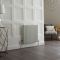 Milano Esme - White Horizontal Aluminium Traditional Column Radiator - 600mm x 585mm (Double Column)
