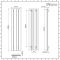 Milano Skye - White Aluminium Vertical Designer Radiator - 1600mm x 375mm (Single Panel)