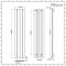Milano Skye - Aluminium White Vertical Designer Radiator - 1800mm x 375mm