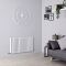 Milano Aruba Ayre - Aluminium White Horizontal Designer Radiator - 600mm x 1070mm (Double Panel)