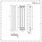 Milano Motus - Aluminium Anthracite Vertical Designer Radiator - 1600mm x 390mm (Single Panel)