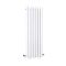 Milano Motus - Aluminium White Vertical Designer Radiator - 1600mm x 550mm (Single Panel)