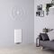 Milano Skye - Aluminium White Horizontal Designer Radiator - 600mm x 375mm
