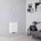 Milano Skye - Aluminium White Horizontal Designer Radiator - 600mm x 565mm