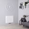 Milano Skye - Aluminium White Horizontal Designer Radiator - 600mm x 755mm