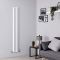 Milano Aruba Ayre - Aluminium White Vertical Designer Radiator - 1800mm x 230mm (Double Panel)