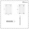 Milano Aruba Ayre - Aluminium White Horizontal Designer Radiator - 600mm x 410mm (Double Panel)