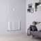 Milano Aruba Ayre - Aluminium White Horizontal Designer Radiator - 600mm x 830mm (Double Panel)