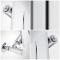 Milano Alpha - Chrome Flat Panel Vertical Designer Radiator - 1600mm x 300mm (Single Panel)