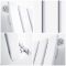 Milano Alpha - White Flat Panel Vertical Designer Radiator - 1600mm x 420mm (Single Panel)