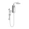 Aquas Well - 9.5kW Electric Shower with Head and Riser Rail Kit - Choice of Finish